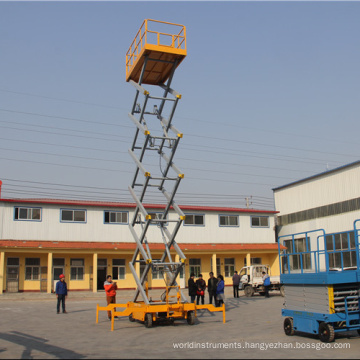 Hot sale! 6m 10m  Light Duty Hydraulic Mobile Scissor Lift Platform with best price